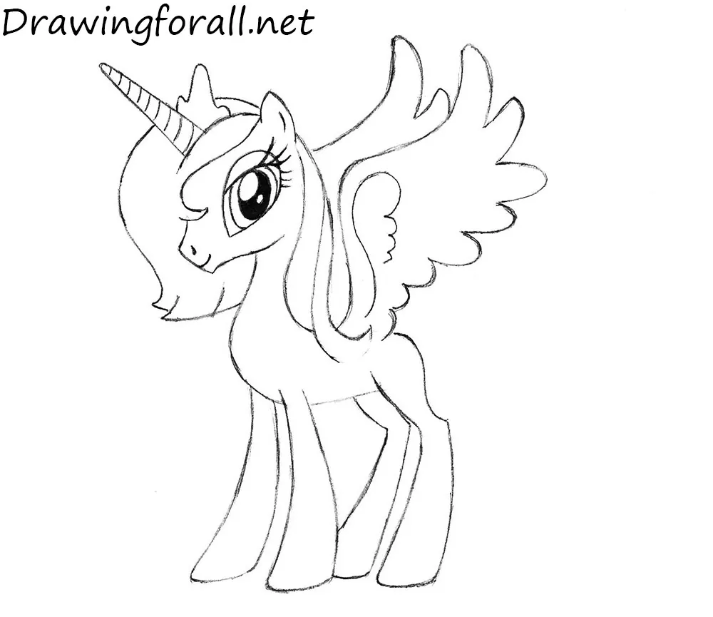 How to Draw Princess Luna from my little pony