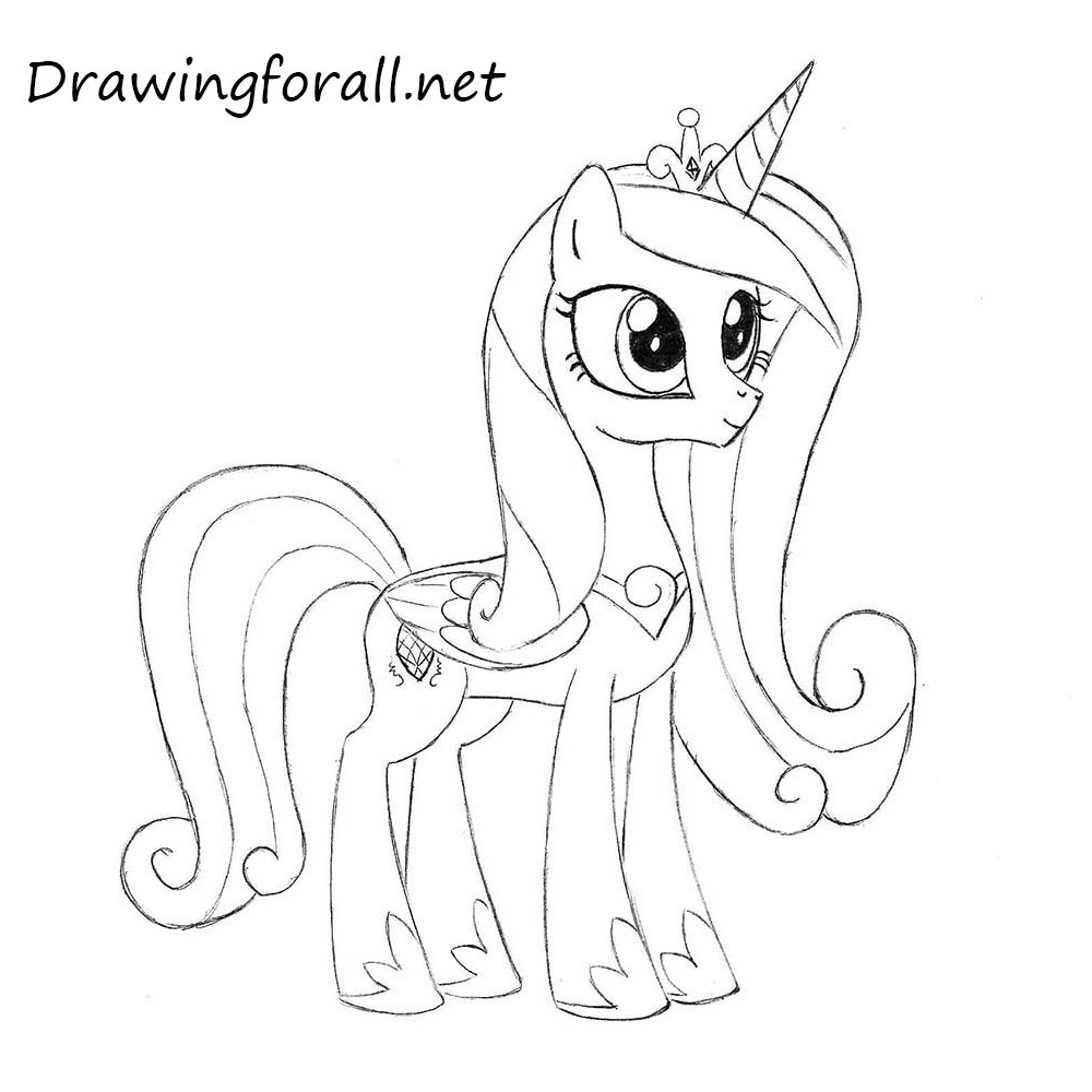 How to Draw Princess Cadence