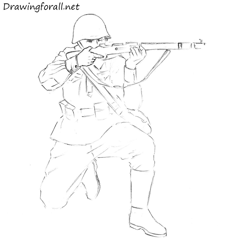 How To Draw A Soviet Soldier