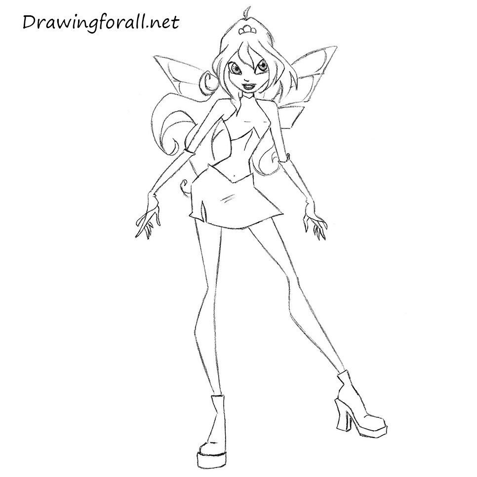 How to Draw Bloom from Winx Club