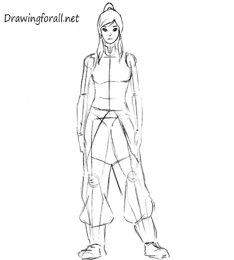 Avatar Korra drawing