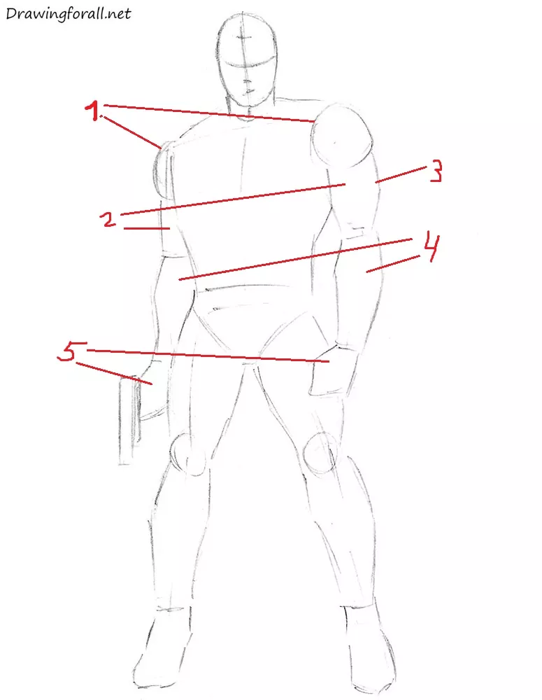 How to draw Punisher