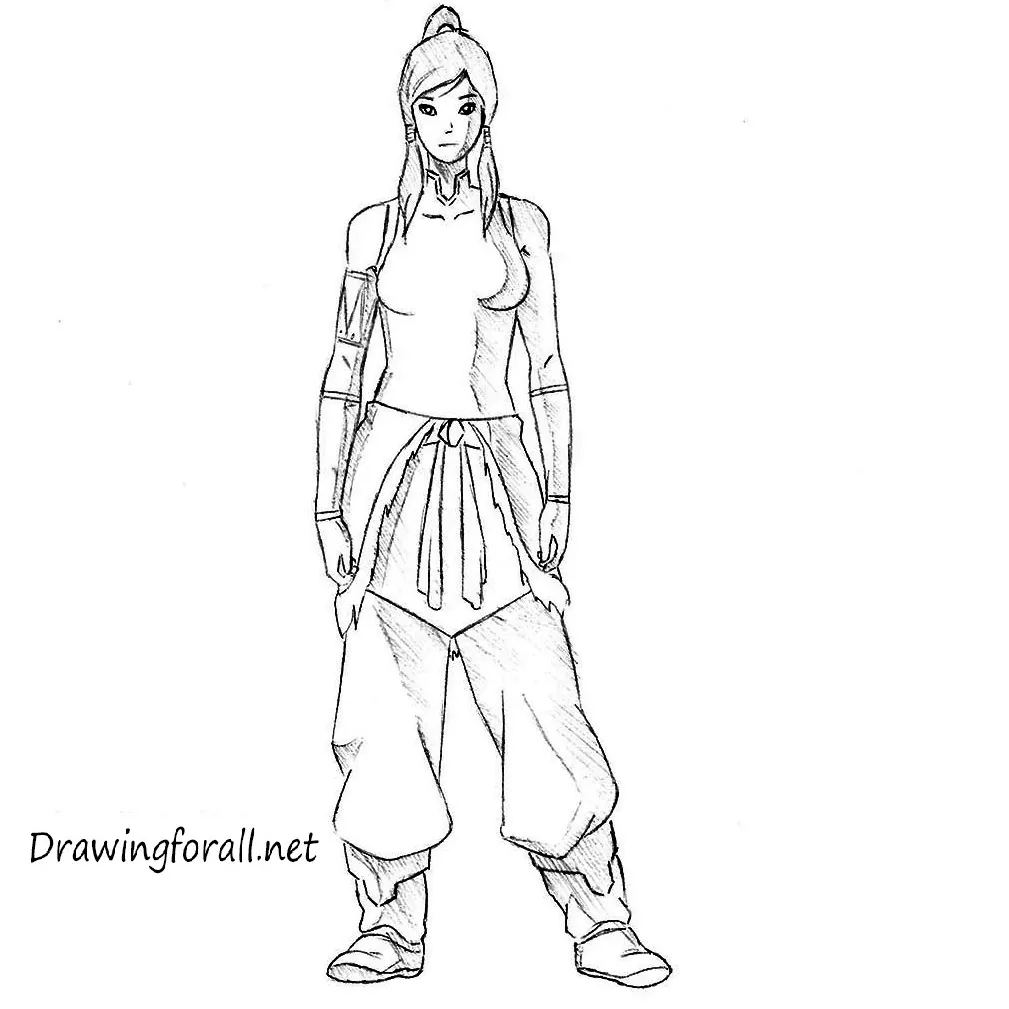 How to draw Avatar Korra