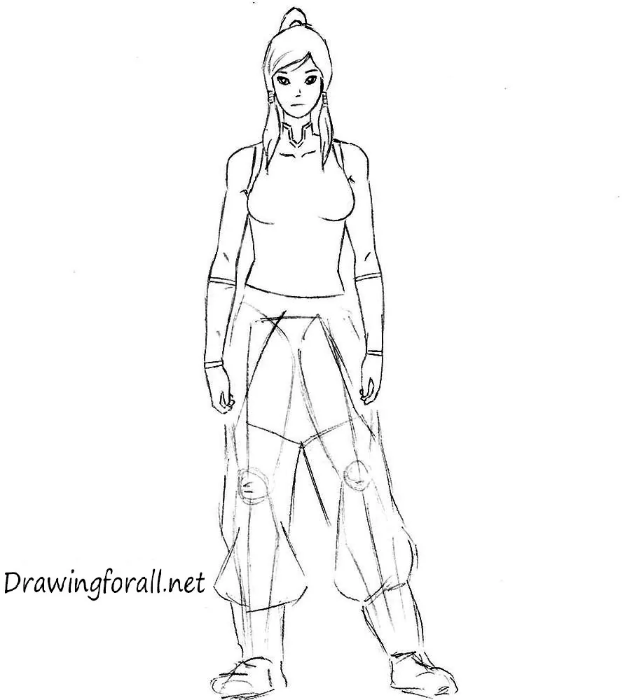 how to draw korra from avatar