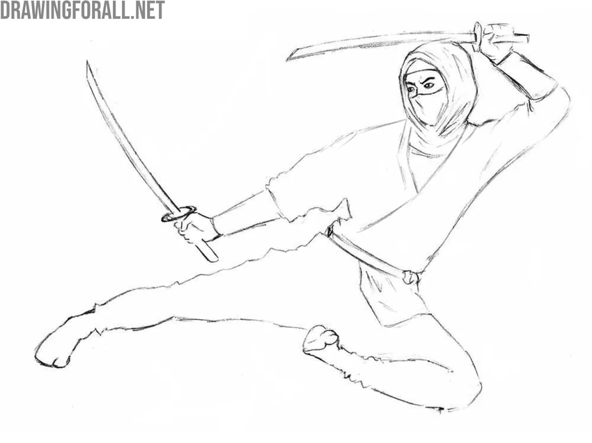 Detail the shinobi’s hood