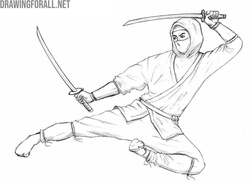 Add shadows to the Japanese warrior