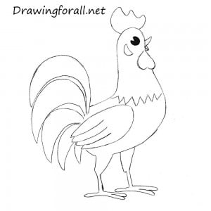 How to Draw a Rooster