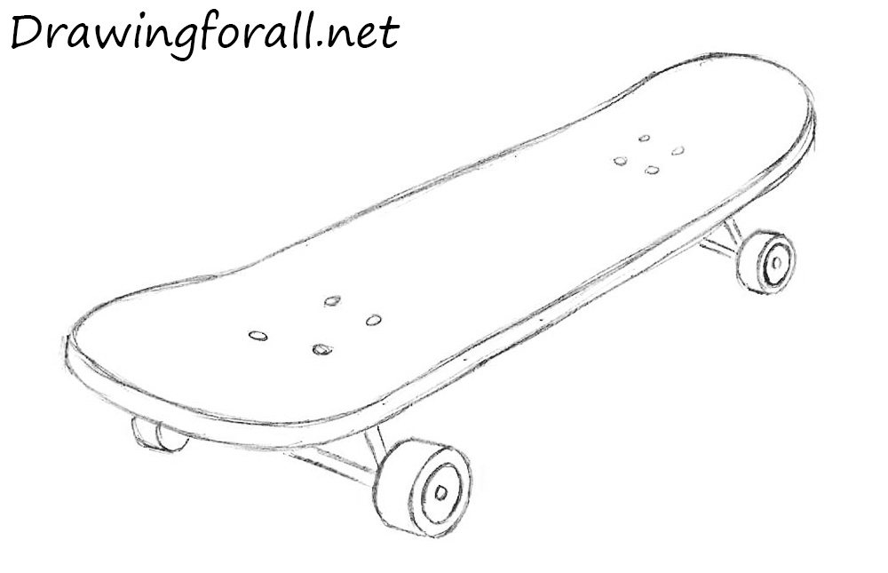 skateboard drawing