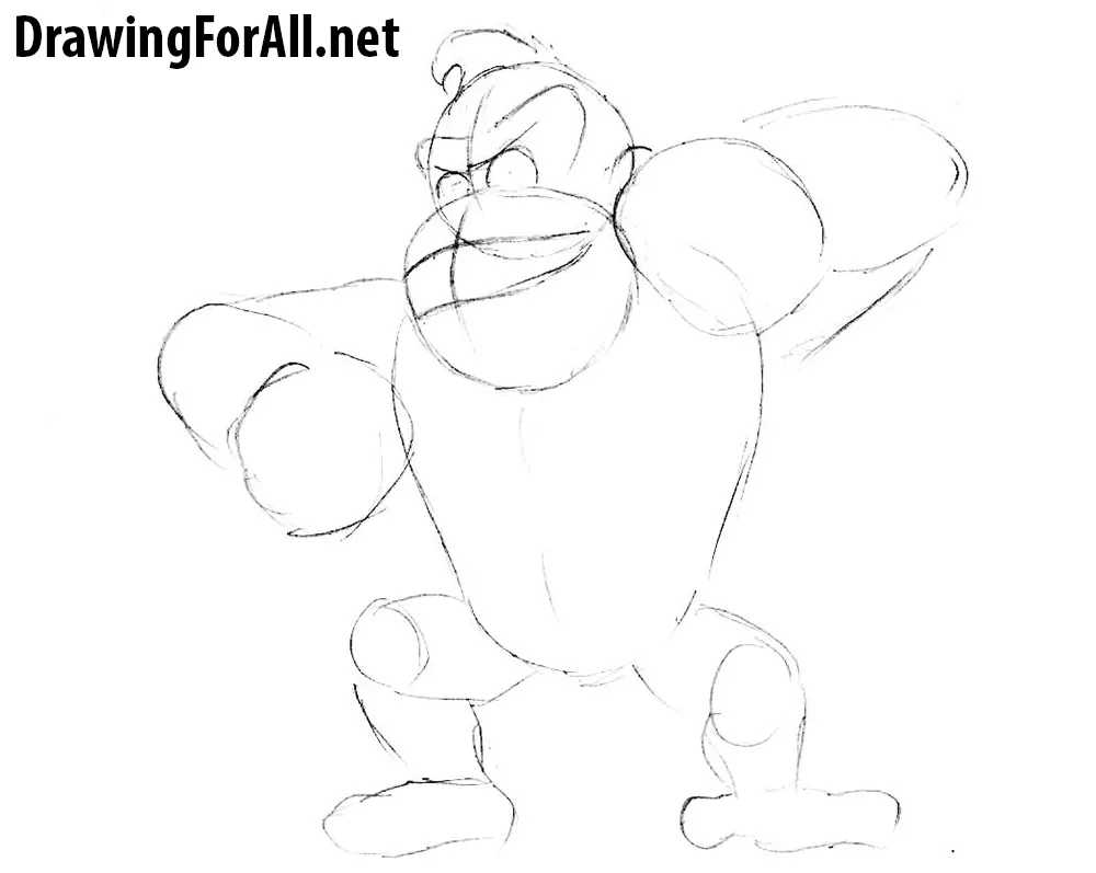 2 donkey kong drawing