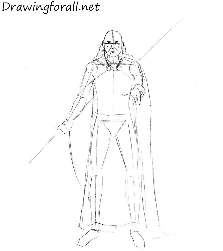 how to draw a wizard from dungeons and dragons