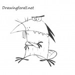 How to Draw Daggett from the Angry Beavers