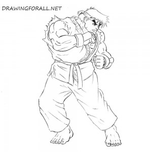 How to Draw Ryu from Street Fighter