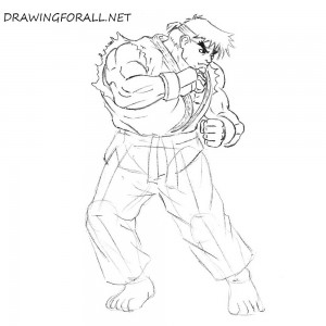 Ryu from Street Fighter | Drawingforall.net