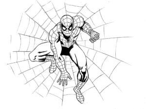 how to draw spider-man on his web featured image