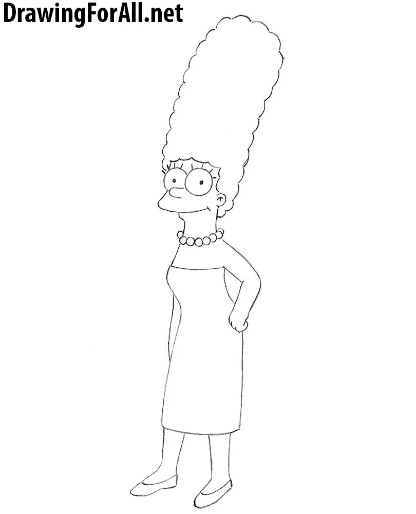 How to Draw Marge Simpson