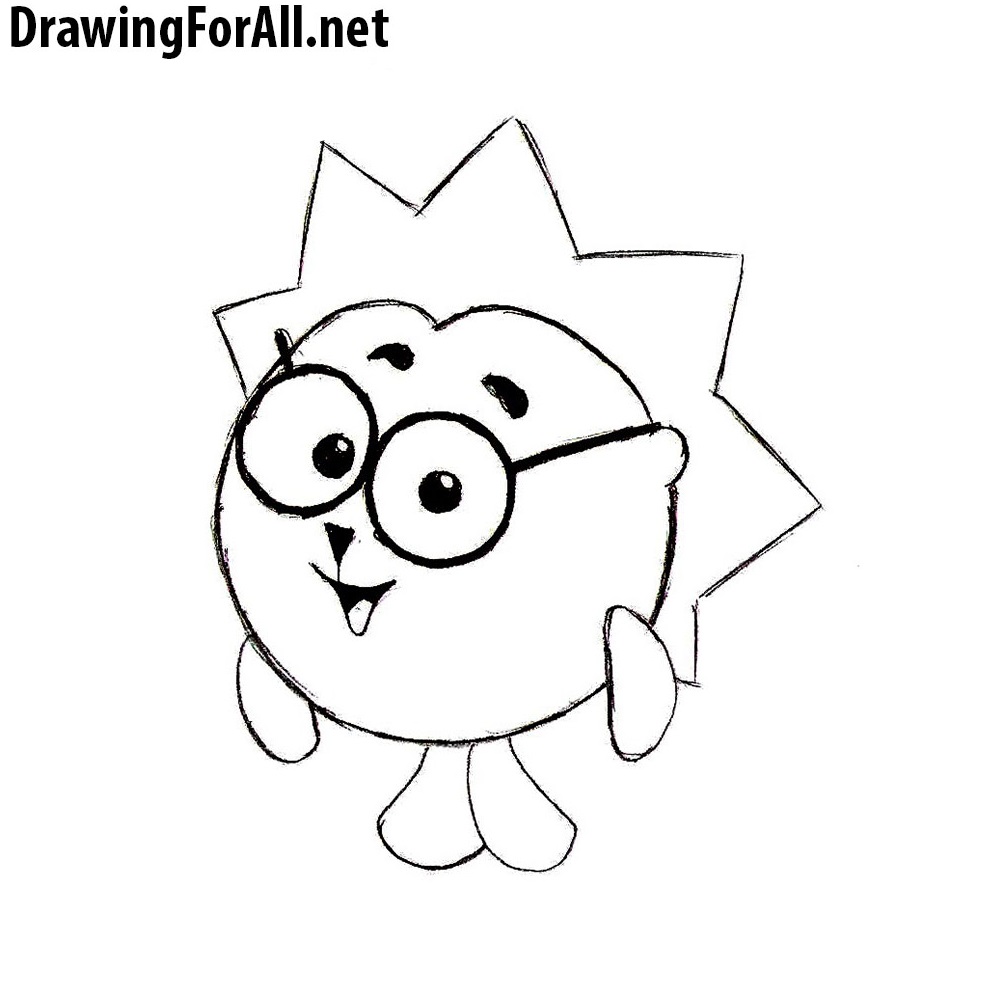 How to Draw a Cartoon Hedgehog