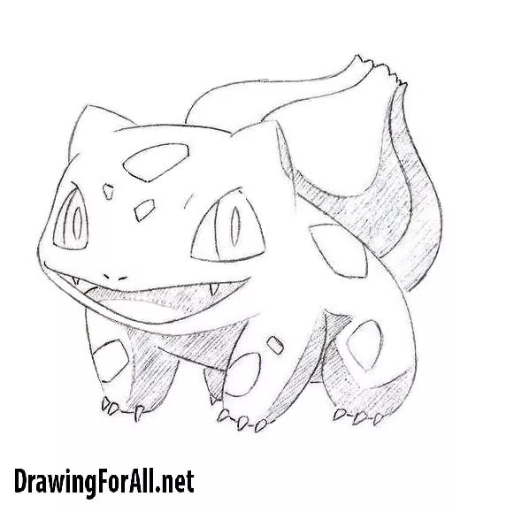 How To Draw Bulbasaur From Pokemon Go Step by Step Drawing Guide by Dawn   DragoArt