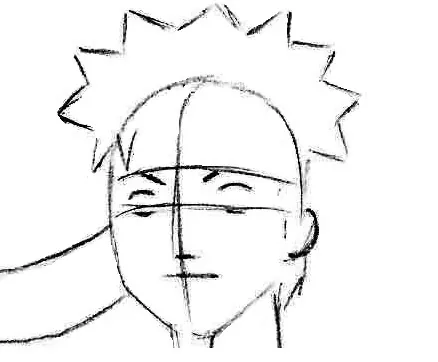 simple drawing naruto face｜TikTok Search