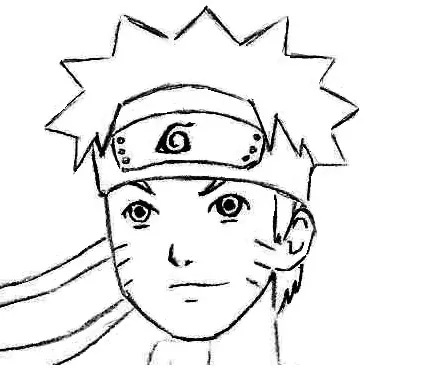 Naruto drawing easy, How to draw Naruto Uzumaki step by step