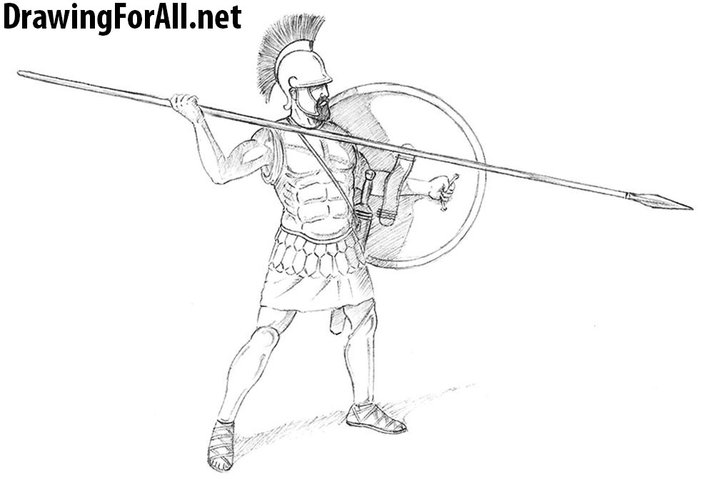 How to Draw a Greek Warrior
