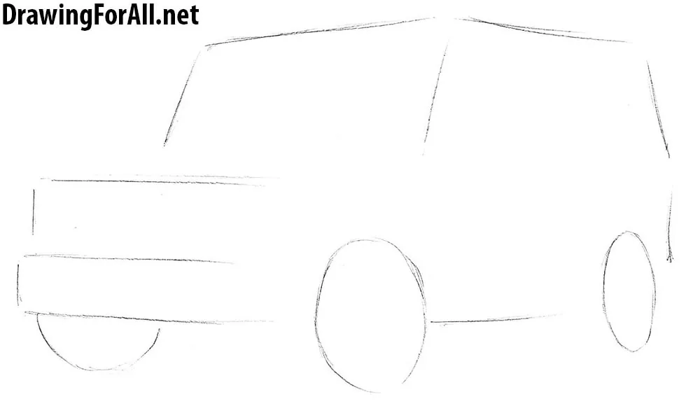 how to draw mercedes g class