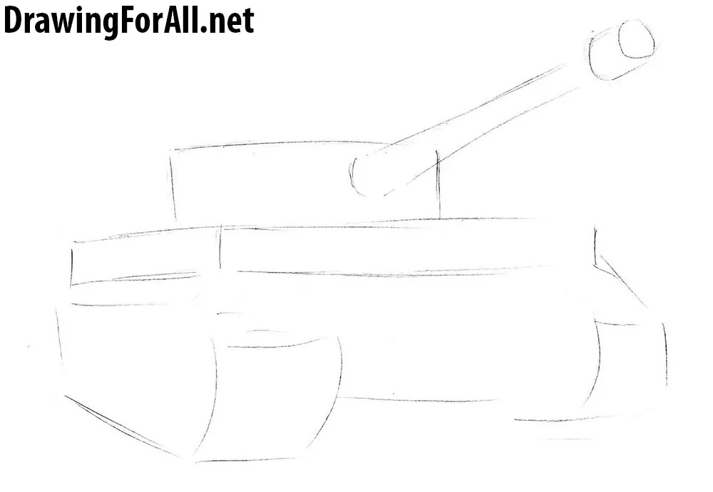 learn how to draw a tiger tank
