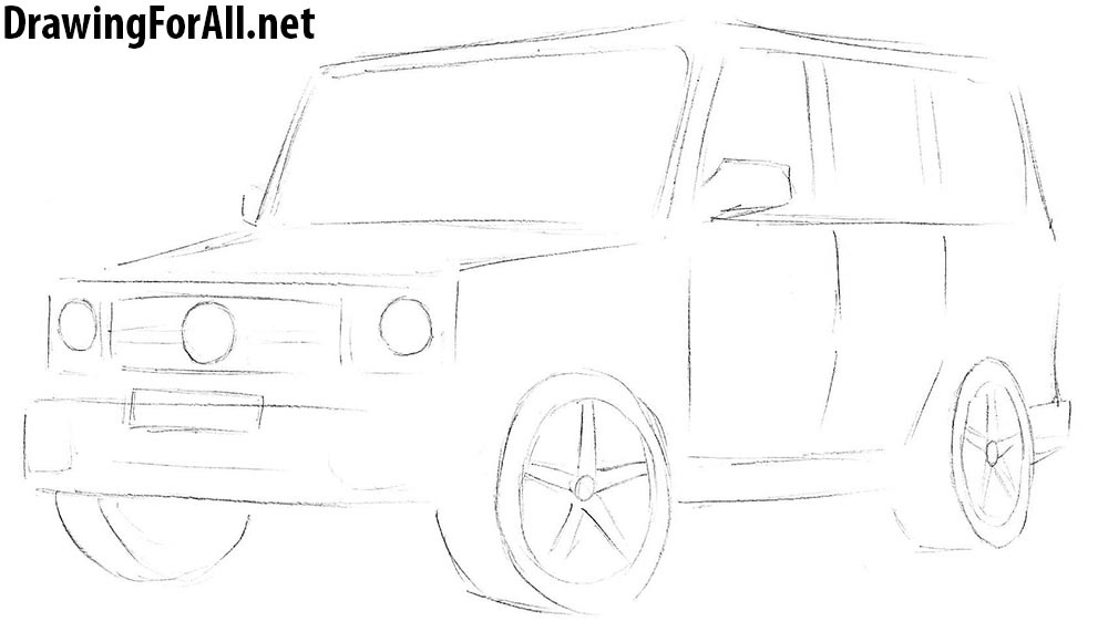 How to Draw a Mercedes-Benz G-Class
