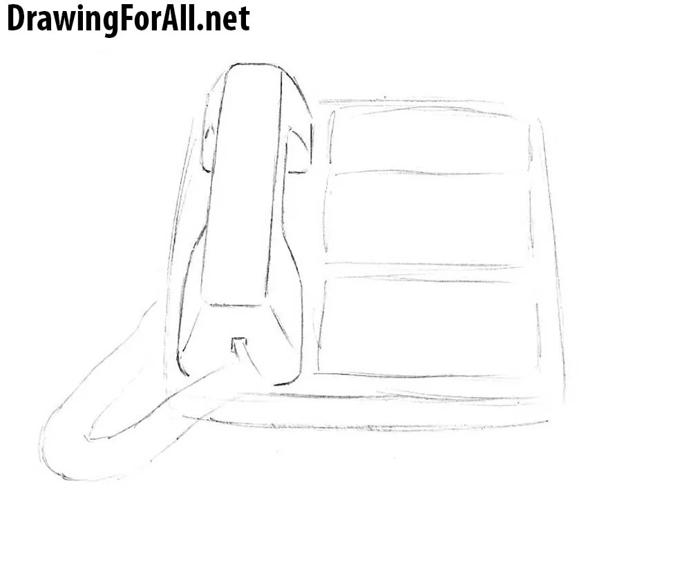 how to draw phones