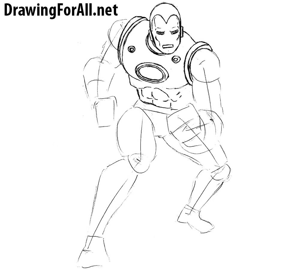 iron man drawing