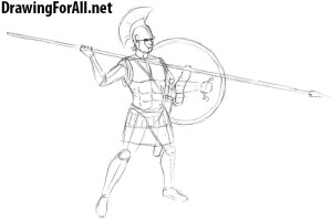 How to Draw an Ancient Greek Warrior
