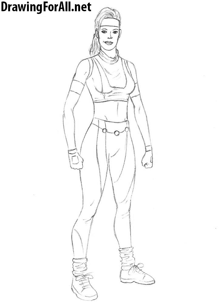 Sonya Blade drawing