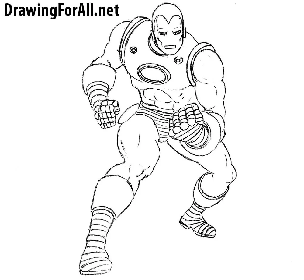 how to draw classic marvel character