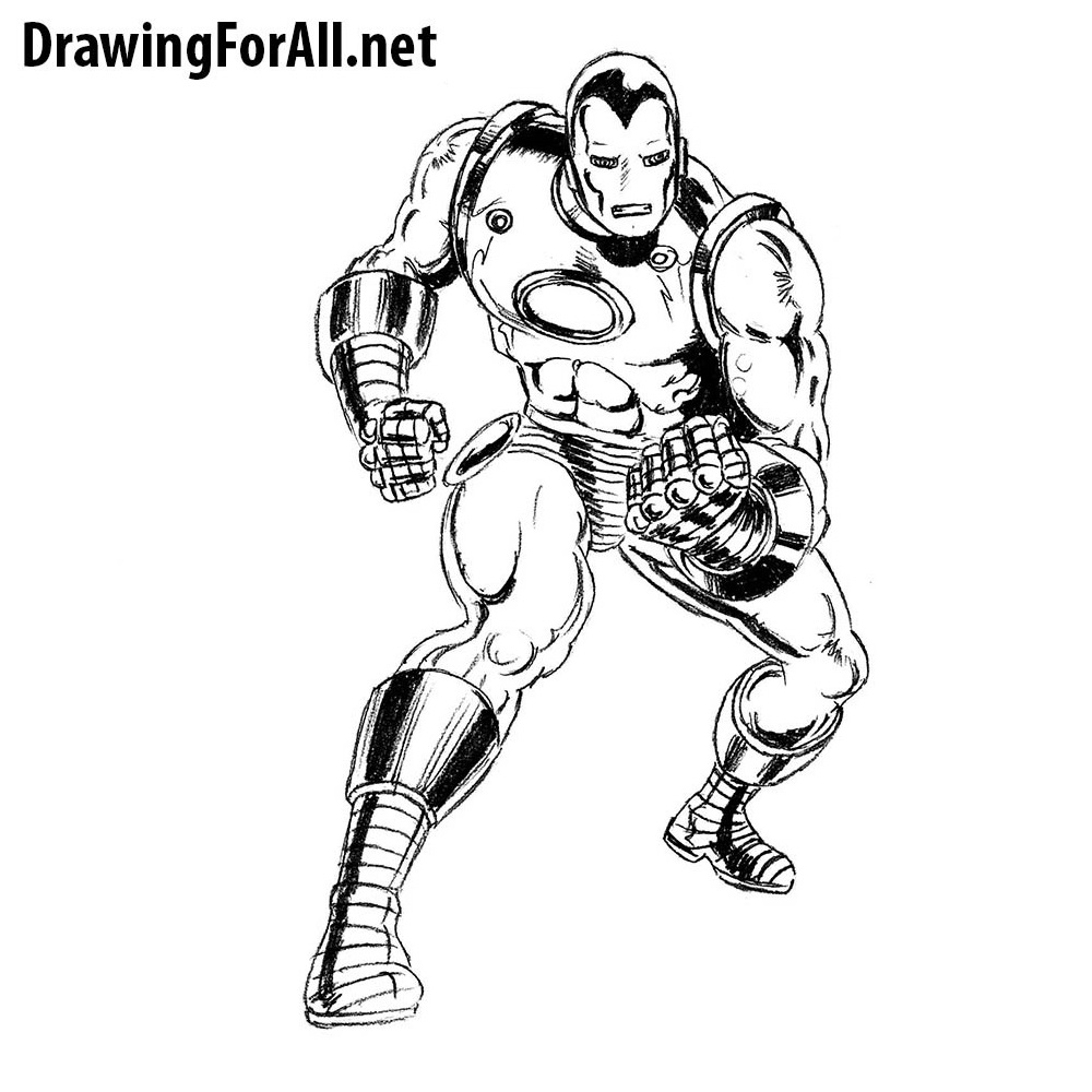 How to Draw IRON MAN (Avengers: Endgame) Drawing Tutorial, Draw it, Too!