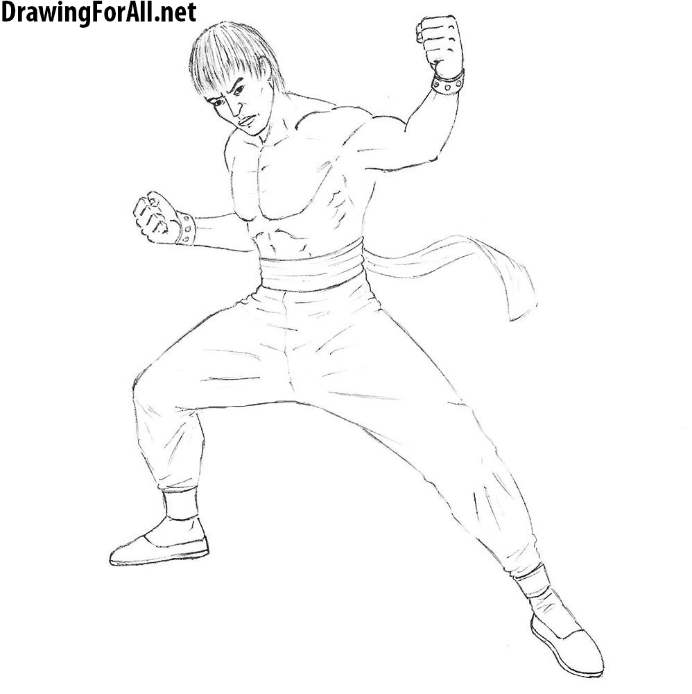 How to Draw Marshall Law from tekken