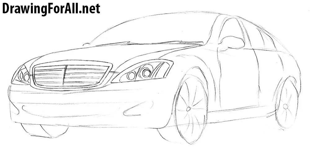 mercedes drawing