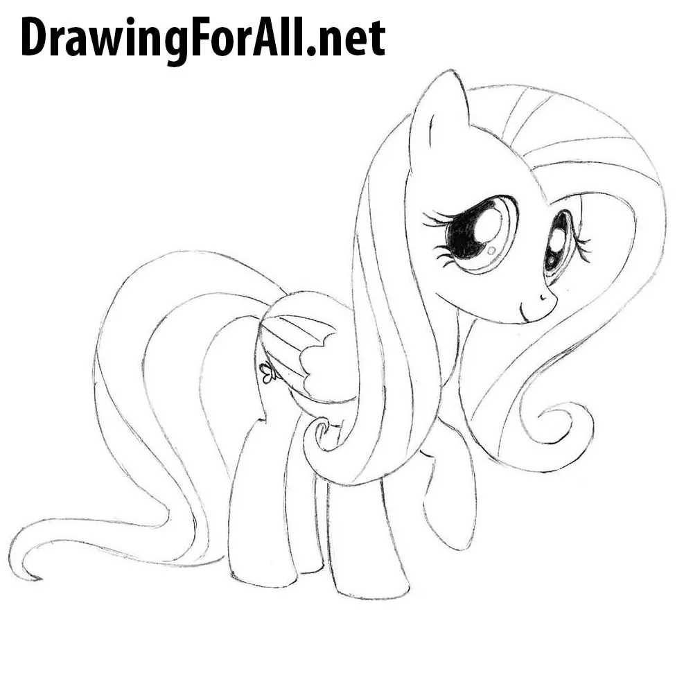 How to Draw a My Little Pony - Rainbow Dash | Easy Drawing Guides