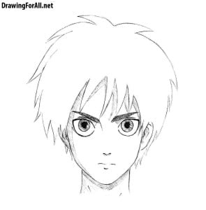 How to draw Eren Yeager from Attack on Titan