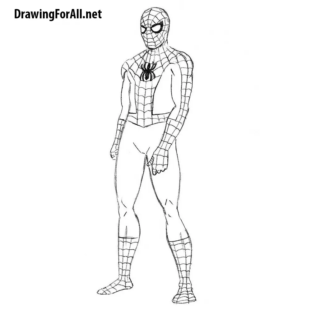 How to draw Spiderman | Spiderman drawing step by step | easy Drawing ideas  for beginners | Drawing - YouTube