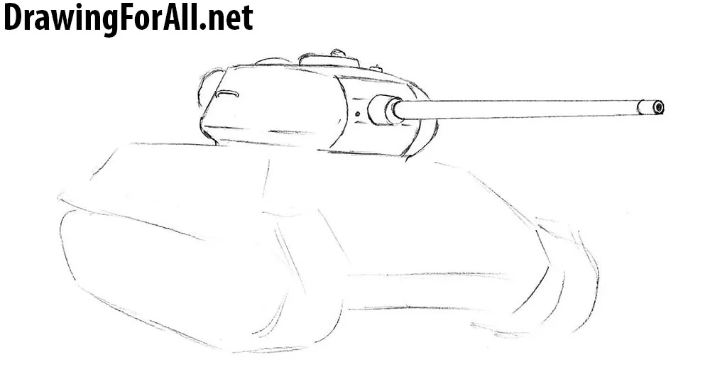 Refining the T-34 barrel, turret handle, and front opening