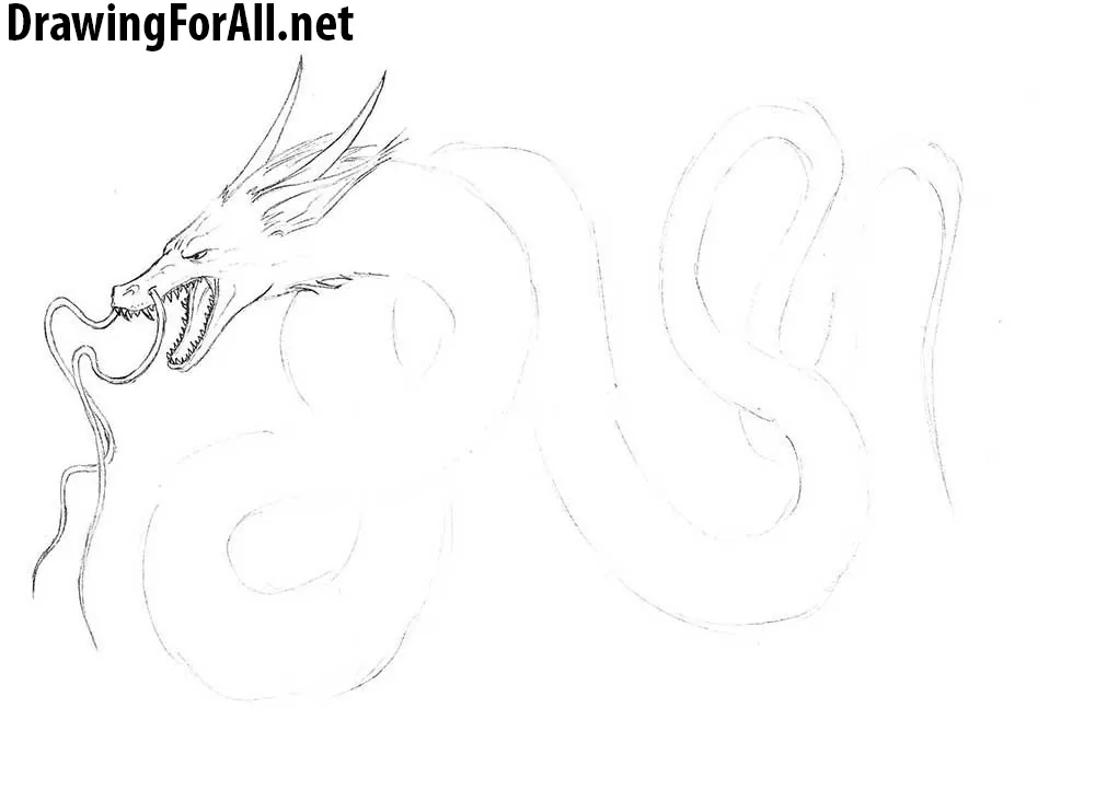 learn How to Draw a Chinese Dragon