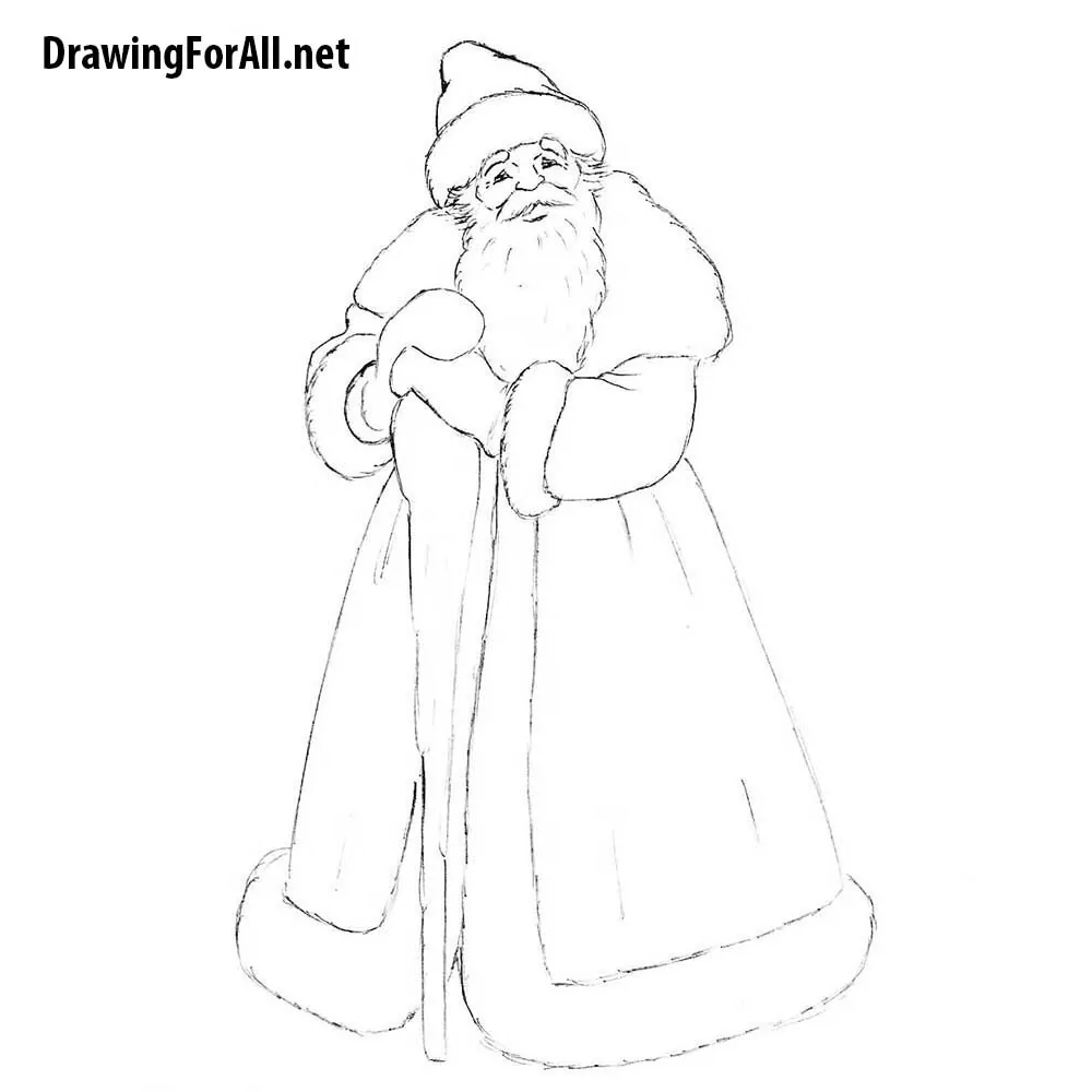 How to Draw Ded Moroz