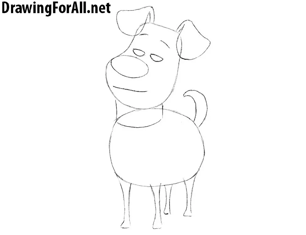 How to Draw Max  Dog