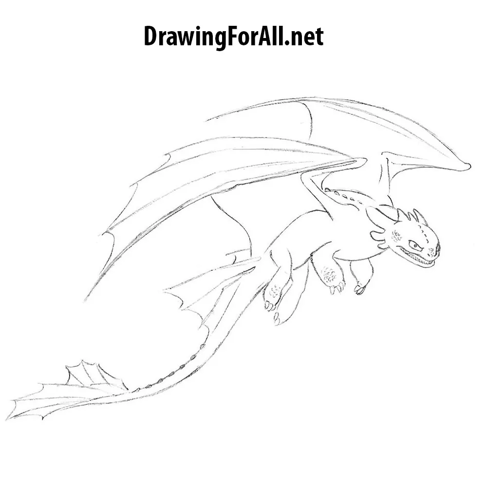 How to Draw Toothless