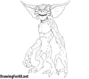 How to Draw a Gremlin - Drawingforall.net