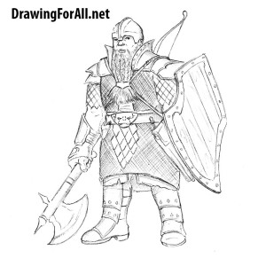 How to Draw a Dwarf Warrior