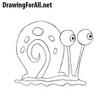 How to Draw Gary the Snail from SpongeBob