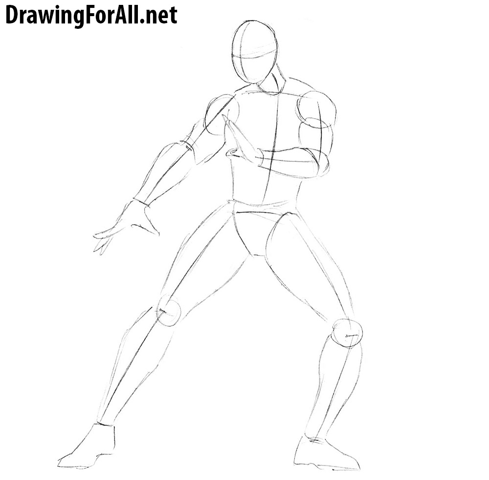 how to draw kung lao step by step