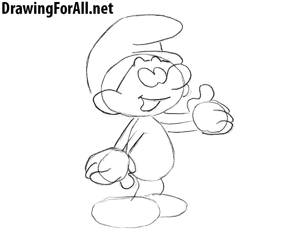 smurf drawing