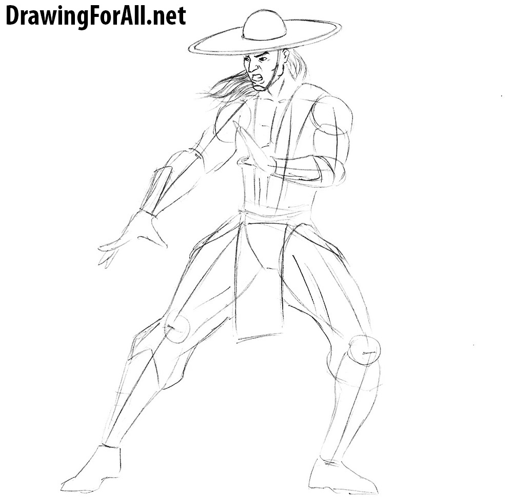 learn how to draw kung lao from mortal kombat