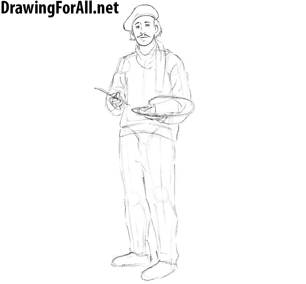 how to draw a man